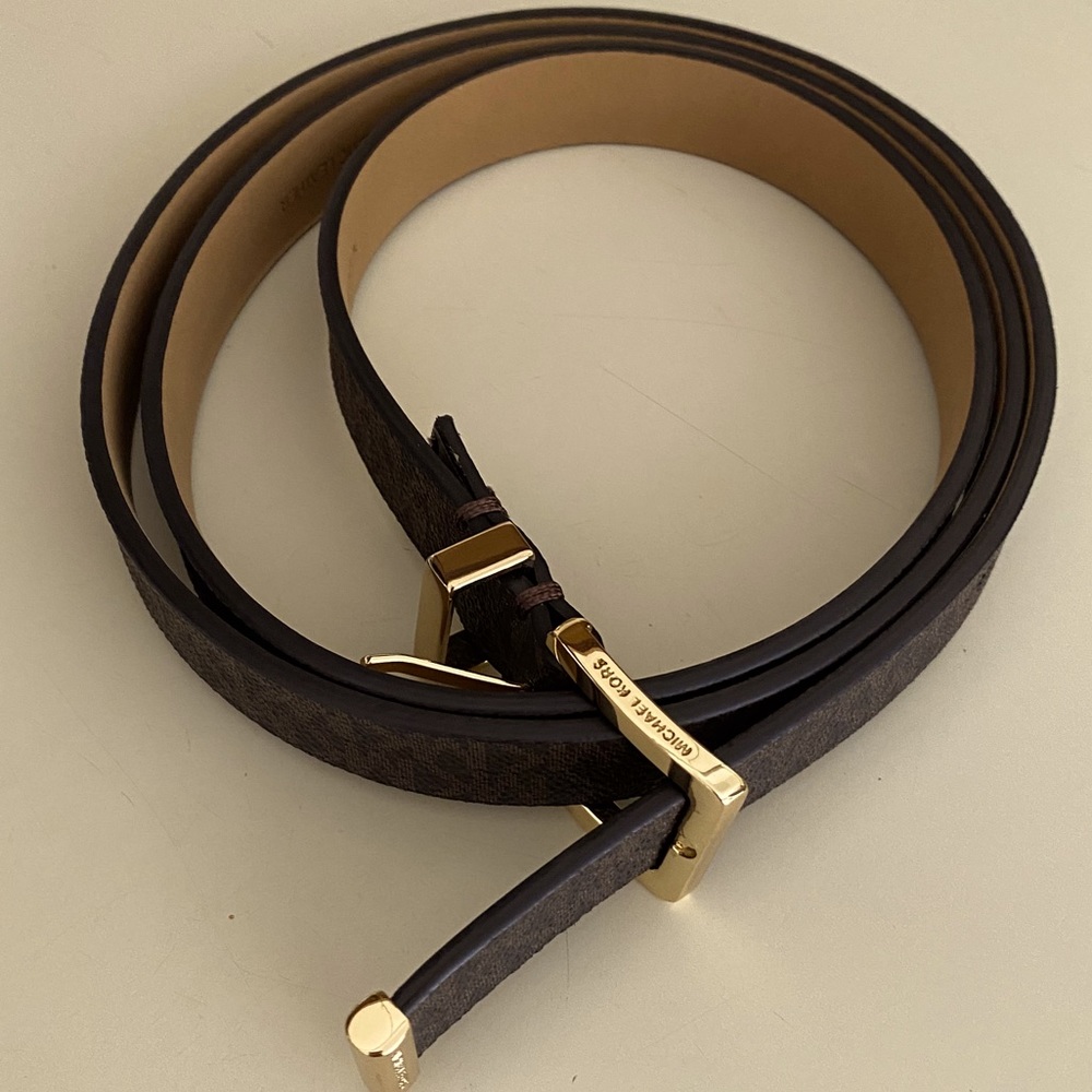 NWOT Michael Kors brown signature women’s belt